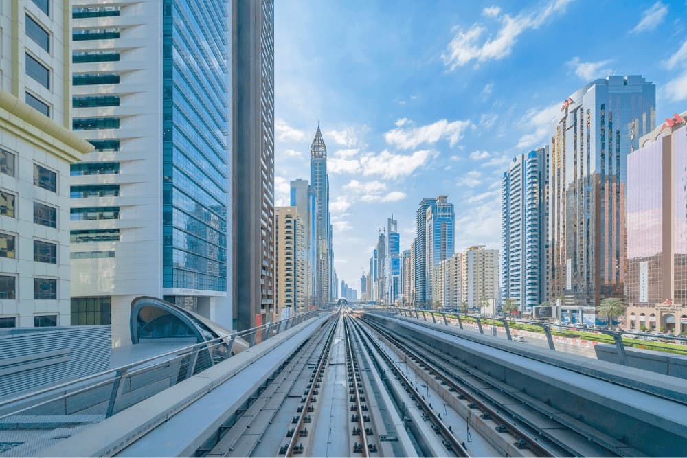 Residential towers in Jumeirah Village Circle (JVC), Dubai